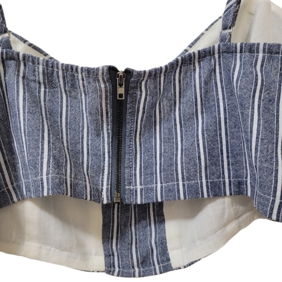 Lush Striped Crop Top Size Medium - Picture 3 of 5